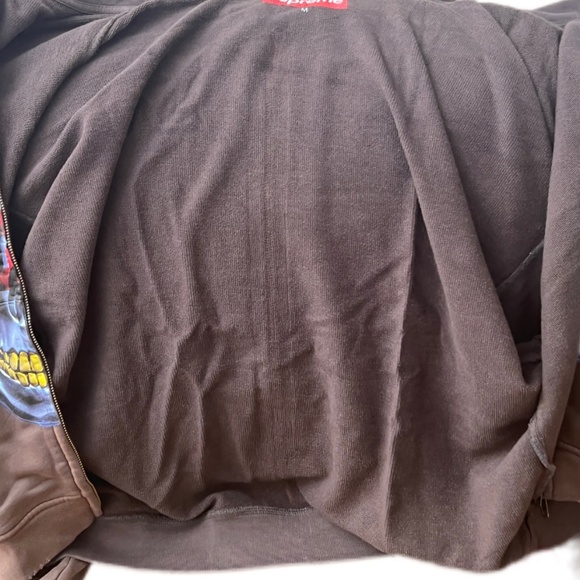 Supreme - LV Skull Hoodie Washed Distressed - Picture 5 of 8